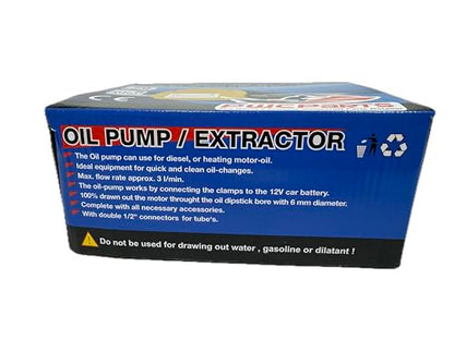 PWCParts 12V Fluid Oil Liquid Extractor Oil Change Pump, 60W, Fits PWC, Watercraft, Automotive, RV, Boats, Lawn Mowers, Cars, Trucks Easy Oil Change Process
