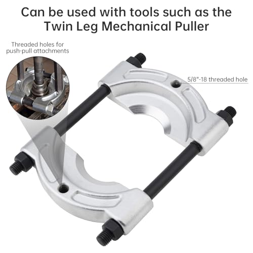 ChgImposs Heavy Duty Bearing Puller Tool with 1/2"–5-3/4" Jaw Spread, 5/8"-18 Threaded Holes, 6" Chrome-Plated Gear & Pinion Splitter for Wheel Hub, Bearing, Pulley Removal – Automotive & ATV Use - size: 1/2 to 5-3/4in