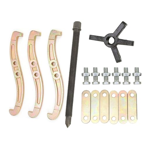 3 Jaw Gear Puller, Jaw Puller with Reversible Jaws for Removal | Heavy Duty Gear Extractor Tool for Automotive Wheel, Pulling Kit 12 Inch - size: 12inch