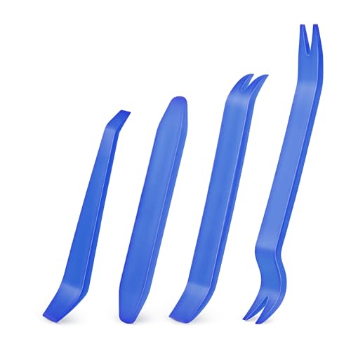 GOOACC Auto Trim Removal Tool Kit No-Scratch Tool Kit for Car Audio Dash Window Molding-4PCS (Blue) - color: Blue, size: 4PCS Trim Removal Tool