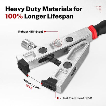 BILITOOLS CV Boot Clamp Pliers, 3/8" Drive, for Ear Clamps | Heavy Duty Construction, Fits CV Joint Axle Boot Clamps, 3/8" Drive, Easy Installation, Durable Design