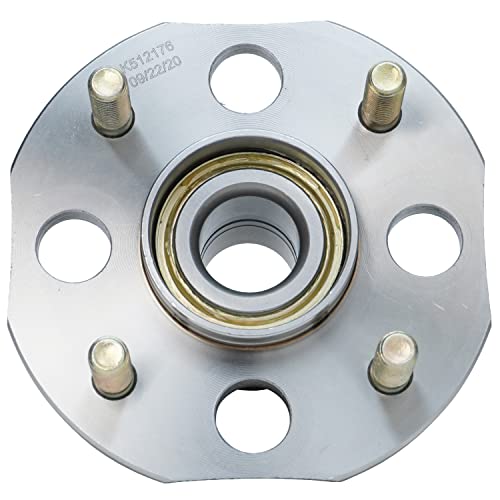 Detroit Axle - 2.3L Rear Wheel Bearing Hubs for 1998-2002 Honda Accord 1999 2000 2001 Wheel Bearing Hubs Assembly Set Replacement [Models w/Rear Drum, w/o ABS] - style: 512176 x2/Pair