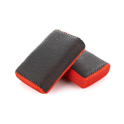 P & S PROFESSIONAL DETAIL PRODUCTS - Reset Clay Scrubber - Easily Cleans Painted Surfaces, Debris, and Road Grime Quickly and Efficiently Red/Black - 2-Pack