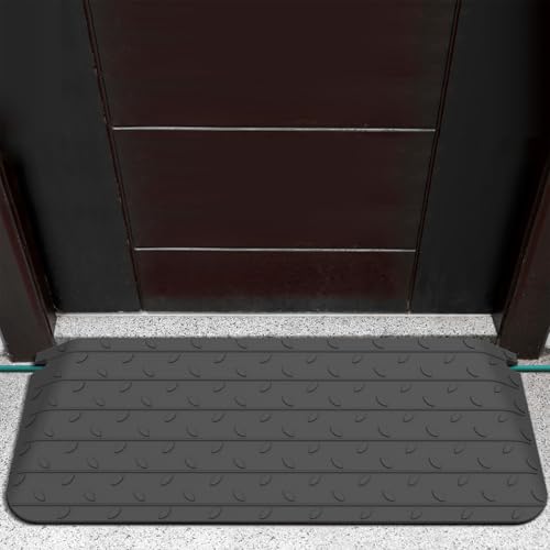 1" - 4" Rise Height Heavy-Duty Rubber Threshold Ramps, Cuttable Entrance Doorway Ramp, Non-Slip Curb Ramps, Loading Ramps for Wheelchair Scooter Car Outdoor Indoor (2" Rise) - size: 2" Rise