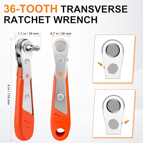 42 in 1 Ratcheting Screwdriver Set with Right Angle Wrench | Tool Kit for Bike Repair, Electronics, Household DIY - Portable Storage Case - style: 42pcs Ratchet Screwdriver Set