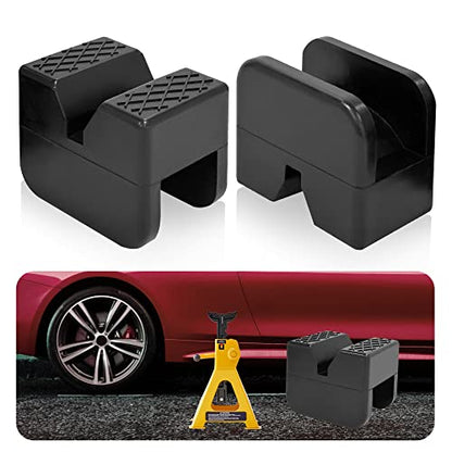 TONDA Jack Stand Pads, Universal Rubber Jack Pad Adapter, Rail Pinch welds Protector, 4 Pack - color: 4 PACK