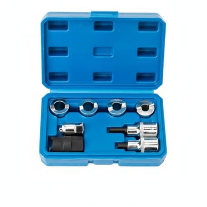 8 Pieces Shock Absorber Tool Kit High-Grade Alloy Steel Steel Shock Absorber Removal Tool High Hardness Vehicle Support Strut Spreader Socket Kit