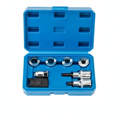 8 Pieces Shock Absorber Tool Kit High-Grade Alloy Steel Steel Strut Nut Socket Set Portable Case Vehicle Support Strut Spreader Socket Kit