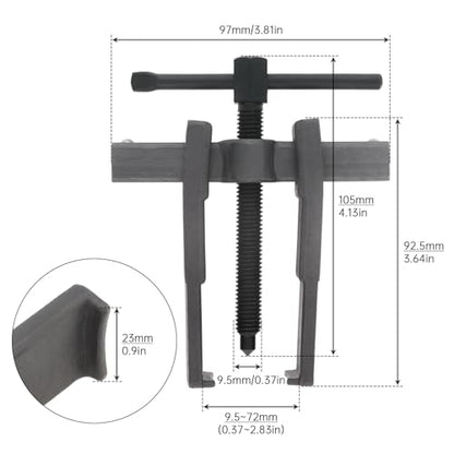 ChgImposs 2 Jaws Gear Puller, Adjustable Bearing Puller Gears, Internal External Removal Tool for Pulleys Flywheels Bearings Gears (3 INCH) - size: 3 INCH