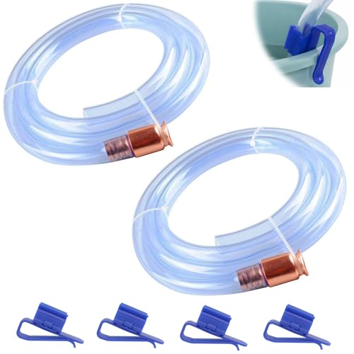 2 Pack 3/4" x 6FT Gas Siphon Hose, Shaker Siphon Pump for Gasoline, Diesel, Fuel & Water Transfer, Upgrade Multi-Purpose Self Priming Hose - size: 2 Pack