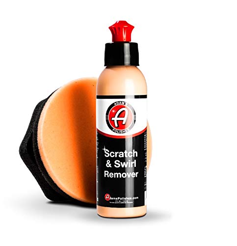 Adam's Polishes Car Scratch & Swirl Remover Hand Correction System | Remove & Restore Paint Transfer, Minor Imperfections, & Oxidation | Paired with Orange Compound Correction Pad Applicator (4oz) - size: 4 fl. oz Bundle