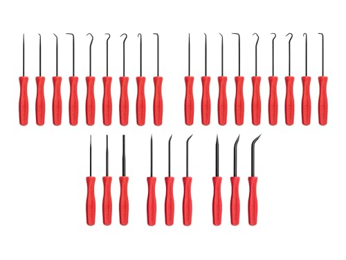 TEKTON Pick, Hook, and Mini Pry Bar Set, 24-Piece | LVR14001 - size: Pick, Hook, Probe, Mini Pry Bars (27-pc.)