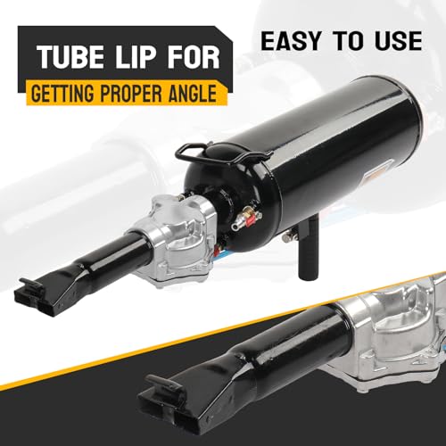 TUFFIOM 2.1 Gallon Air Tire Bead Blaster Seater w/Pressure Gauge & Handle, Wheel Trigger Seating Tool Inflator Tank for Motorcycle ATV Car, 87-116PSI Operating Pressure, Black - color: Black
