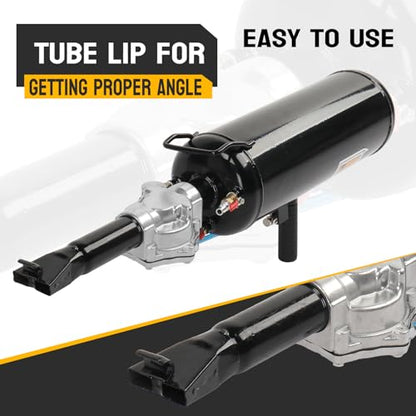TUFFIOM 2.1 Gallon Air Tire Bead Blaster Seater w/Pressure Gauge & Handle, Wheel Trigger Seating Tool Inflator Tank for Motorcycle ATV Car, 87-116PSI Operating Pressure, Black - color: Black