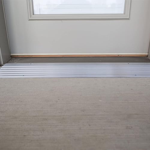 EZ-ACCESS - Threshold Ramps for Doorways - Portable Wheelchair Ramp for Home Steps, Aluminum Door Threshold Sliding Doors, and Wheelchair Access - Adjustable Modular Transitions, 1.5" Rise - size: 1.5 Inch