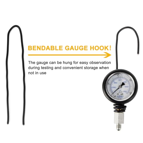 Hpop Test Tool High Pressure and Air Leak Test Gauge Tool Kit for F350 | Test Tool Kit for 6.0L 7.3L Engines, Steel and copper, detect intake system leaks, precision gauge diagnose abnormal noises