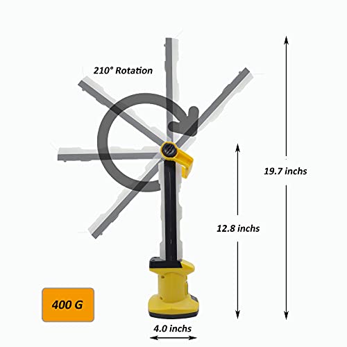 Rechargeable LED Work Light, 1500 Lumens | Magnetic Base, Cordless Battery Powered, Underhood Light, For Car Repairing/Inspection/Garage/Workshop/Emergency