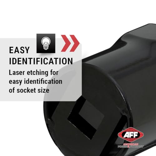 AFF 3/4" Drive Wheel Bearing Locknut Socket (Available in 6 or 8 Points & Multiple Sizes) - size: 2-1/2", style: 6 Point
