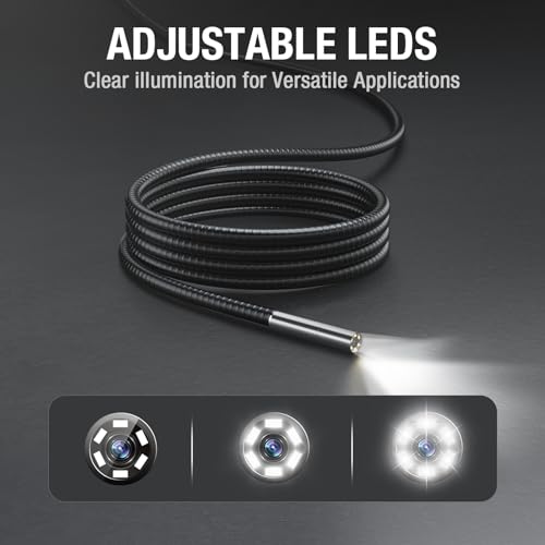 Teslong Endoscope Replacement Cable with Light, Single Lens Inspection Camera 3.9mm/0.15inch Waterproof Probe Compatible with NTS500, NTS300(3.3FT)