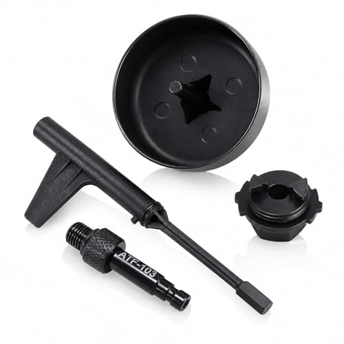 4PCS Transmission Fill Tool and Oil Filler Connection fit for Mercedes Benz 9G-Tronic Gearboxes 725, Oil Filing Adapter Oil Filing Tool, OEM W725589029000 W725589009000, 722.9 Fluid Change Kit
