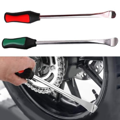 Tire Changing Lever Tool Set with Rim Protector for Auto Motorcycle - Steel Tire Iron Spoon Kit Red Green(Green) - color: Green