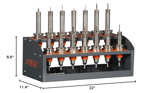 CNC Tool Rack for Workshop Storehouse Airplane Car Furniture Make, CNC Tool Holder on Desktop Placed, CNC Tool Storage Rack Placed on The Desktop - size: CAT/BT40-14CAP
