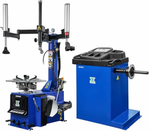 XK Tire Changers Machine and Wheel Balancer Combo, 110V, 988-690 | Max Tire Diameter 37 in, 2.0HP,Multi Balancing Modes, for Automotive Repair Shops,Home Garages, 36 Month Part Replacements - color: Model: 988+690