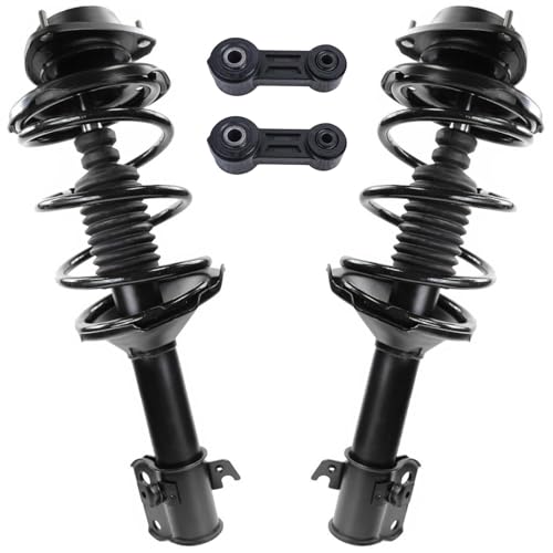 Detroit Axle - 4pc Front Suspension Struts Kit for 2000-2004 Subaru Outback, 2003 Baja, 2 Struts with Coil Spring Assembly 2 Sway Bar End Links Replacement - size: 4QS54021/ sway kit
