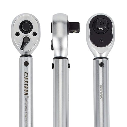3/8 Inch Drive Click Torque Wrench, 5-45 ft-lb (6.8-61 Nm) Micro-Adjustable Dual Scales, 72-Tooth Reversible Ratchet, ±2% Accuracy, Storage Case - size: 3/8" Drive