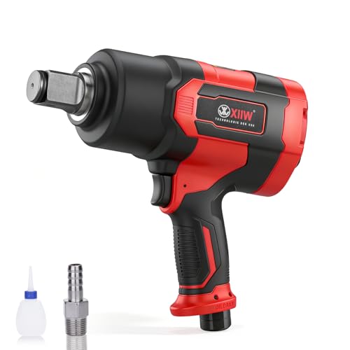1 Inch Air Impact Wrench, 2,350ft-lbs Torque, 5,500RPM 1 Inch Impact Gun | 8.5 lbs Lightweight Twin Hammer Pneumatic Impact Wrench for Automobile Repair - size: 1 Inch | 2350 ft-lbs