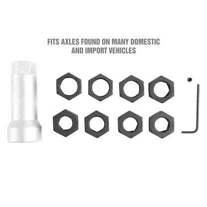 OEMTOOLS Axle Spindle Rethreading Tool Kit for Damaged Axle Spindles | Thread Repair Kit, Metric and SAE Thread Chaser Kit for Universal Fit, Green Storage Case Included