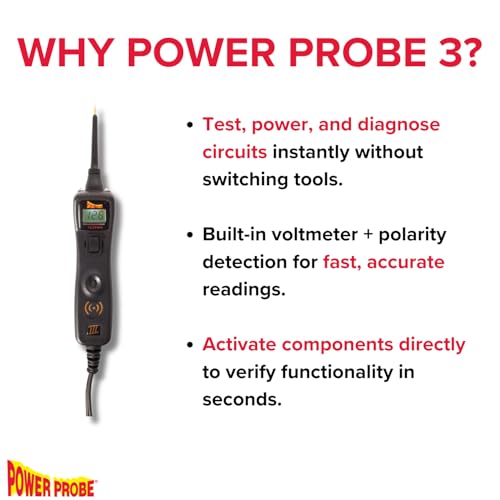Power Probe 3 Circuit Tester, Supplies Power & Ground (PP3CSBLK) - color: Black - Limited Edition