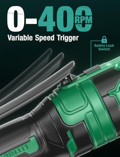 KIMO 20V Cordless Ratchet Wrench 1/2" Set, 74 Ft-lbs 400 RPM Electric Ratchet Wrench, Battery Powered Ratchet with 7 Sockets, 3" Extension Bar, 3/8" Adapter, 2-Pack Lithium-Ion Batteries, Fast Charger