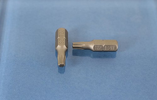TEMO 50 pc T20 Torx 6 Point Impact Ready 1 Inch Long Screwdriver Insert Bits Hex Shank with Quick Release Slot - size: T20 1"