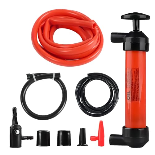 Multi-Use Siphon Fuel Transfer Pump, Fluid Extractor Siphon Transfer Pump Kit for Gasoline Liquid Oil Air and Automotive, Efficient Siphon Fluid Exchange Transfer Pump