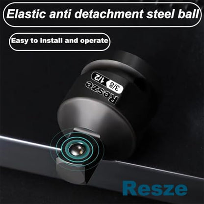 Resze 2PCS Impact Socket Adapter and Reducer Set,3/4"to 1/2" & 1/2"to 3/4" Drive Socket Adapter Set, Square Adapter Breaker Bar Wrench Conversion Kit Mechanic tools - size: 2PC