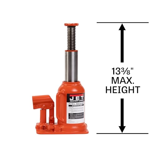 JET 12.5-Ton Low-Profile Hydraulic Bottle Jack w/ Handle (JHJ-12-1/2L) - size: 12-1/2 Ton