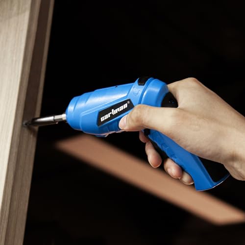 CARTMAN 149-Piece Tool Set, Blue Cordless Screwdriver, Home Repair Tool Kit | Complete tool assortment with cordless screwdriver for home repairs, office fixes, furniture setup crafting, and daily tasks. - style: 149 PC