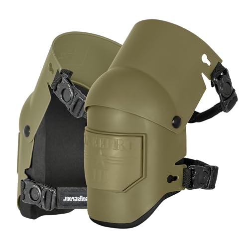 Sellstrom Ultra Flex KneePro Professional Knee Pads for Men & Women with Thick Foam Cushioning & Heavy Duty Hard Outer Shell - Adjustable Straps with Quick-Clips & Ergonomic Metal Hinges - for Construction Work, Gardening, Roofing, Flooring - color: Folia