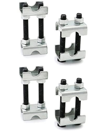 QWORK 2-Way Adjustable Spring Spacer, Spreads or Compresses Coil Springs, 4 Pack Mini Coil Spring Compressor Strut Shock Absorber - size: 4 Pack