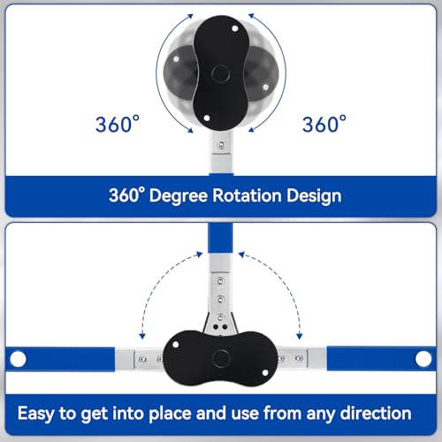 Brake Tool, Brake Caliper Compression Tool, Brake Caliper Tool | 2 Heavy Duty Caliper Hooks, 4-in-1 Universal 360° Ratcheting System for Car Disc Brake Repair, Blue