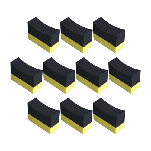 10-Pack Car Wash Sponge Set Tire Sponge Cleaner Shine Applicator Pad for Car Cleaning Soft