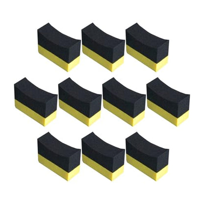 10-Pack Car Wash Sponge Set Tire Sponge Cleaner Shine Applicator Pad for Car Cleaning Soft