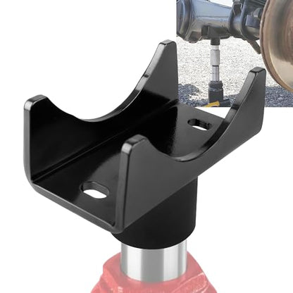 SUNJIKA Bottle Jack Axle Adapter for 2-4 in Round and 2 in Square Axles - color: Black
