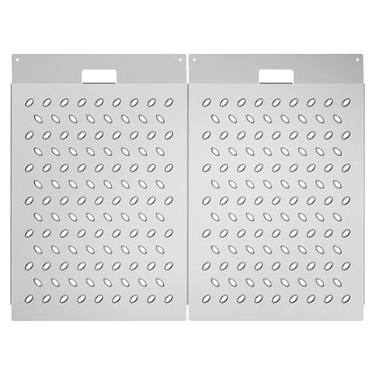 Heavy-Duty Shed Garage Access Ramps 2 PCS, 1500LBS Capacity Anti-Slip Punch Plate, Perfect for Riding Mowers, Motorcycles, Tractors, Snow Blowers & Garden Carts