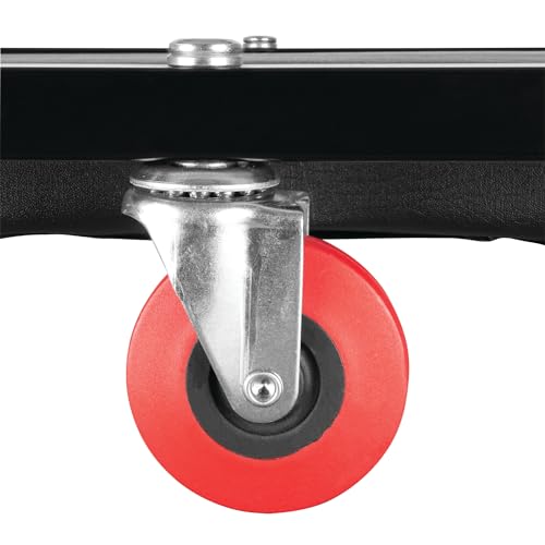 Performance Tool W85015 36-Inch x 17-Inch Low Profile 6 Swivel Caster Automotive Creeper with Padded Headrest,Black - style: 36" 6 Caster Creeper
