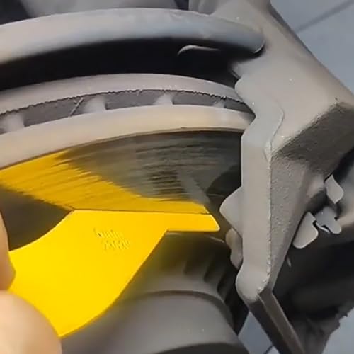 SPEEDWOX Brake Lining Thickness Gauge 8PCS SAE & Metric Automotive Brake Pad Measure Ruler Tire Tread Depth Gauge Tool Brake Lining Gauge Set Color Coded - 2mm to 12mm for Motorcycle Car Truck and Bus