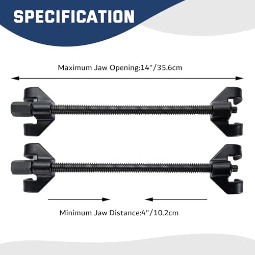 DASBET 14" Coil Spring Compressor Tool Suspension Strut Remover Installer Kit Macpherson Coil Spring Compressor