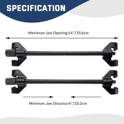 DASBET 14" Coil Spring Compressor Tool Suspension Strut Remover Installer Kit Macpherson Coil Spring Compressor