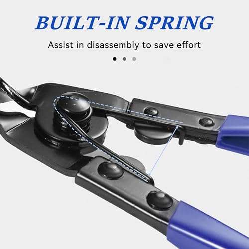 Panel Clip Removal Plier, Automotive Door Panel Upholstery Trim Clip Removal Tool, Remove Push Pin and Press in Trim Clip Fasteners Lift Action Plier (Blue) - color: Blue